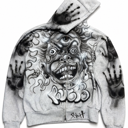 Peach Gallery Hoodie Black hands 09 (Medium)