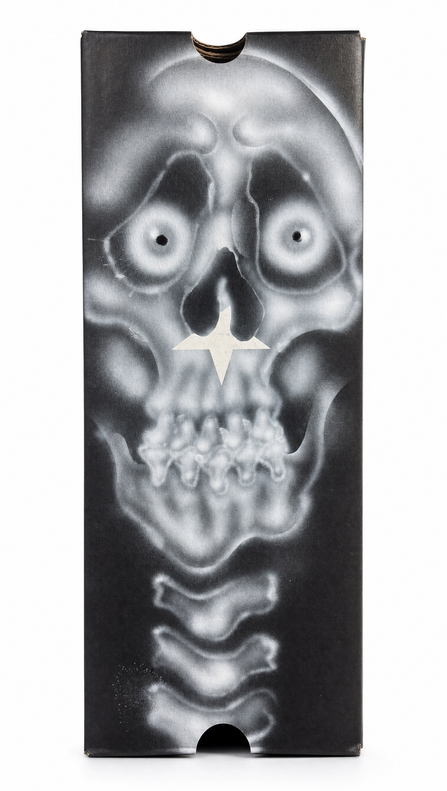 Peach black airbrush skull converse low